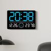 New Living Room Wall Clock Simple Modern LED Digital Clock Bluetooth Automatic Timekeeping Electronic Clock 6667