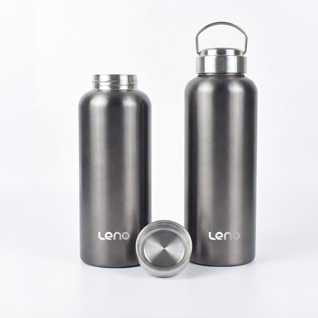 Large Capacity Stainless Steel Water Bottle Single Wall Bottle Large Capacity Big Mouth Flasks with Lid Cycling Drinkware Sports