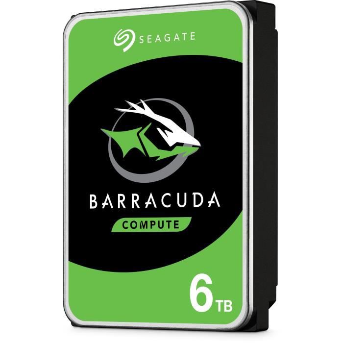 Seagate Internal HDD Hard Drive - BarraCuda - 6TB - 5,400 Rpm - 3.5