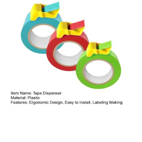 3 шт. Диспенсер для клейкой ленты, маскирующий, покрасочный, упаковочный, резак для клейкой ленты, портативный, эргономичный, для самостоятельного изготовления этикеток, дозирования клейкой ленты