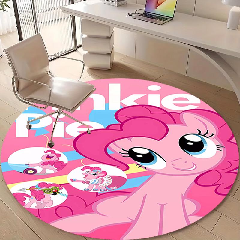 1pc My Little Pony2 Design Printed Area Round Carpet for Bedroom Living Room Home Decor Rugs Mat Non Slip Mat Rug for Bedside