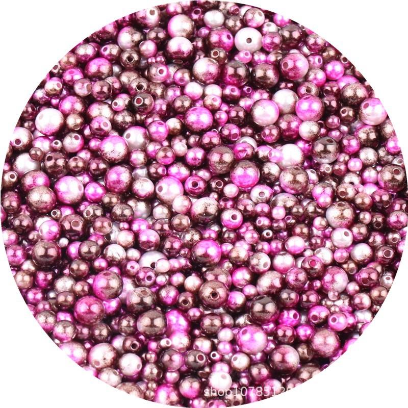 Градиентный жемчуг-русалка, бусины разных размеров, искусственный жемчуг с отверстием для ювелирных изделий своими руками, браслетов