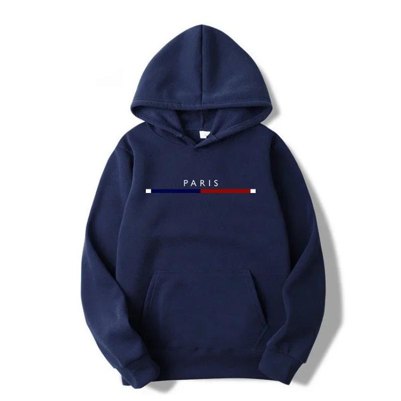 Printed Men's Hoodie Wool PARIS Men Sweatshirt Fashion Street Wear Casual Women's Loose Breathable Pullover Brand Hoodies