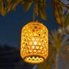 Outdoor Solar Powered Hanging Lantern Light IP65 Waterproof 15x22cm Table Lamp for Pathway
