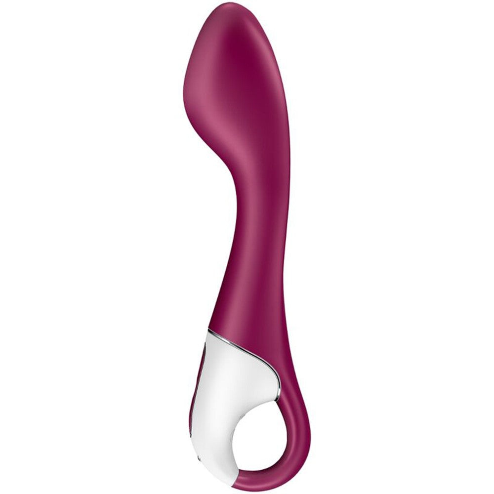 Vibromasseur Point G Chauffant Connecté Usb Rouge Hot Spot Satisfyer Cc597782