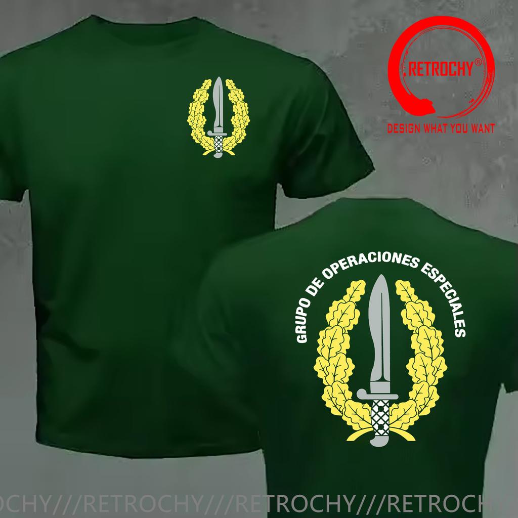 Camiseta Grupo De Operaciones Especiales Espaa Tshirt Spain Fashionable Unisexs Unisexs Printed Casual Shortsleeved T Shirt Unisex