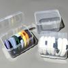 Plastic Powder Puff Storage Box Small Cosmetics Storage Case Square Storage Box  Swab