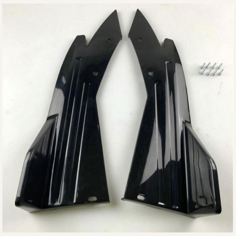 2 шт. Универсальный автомобильный задний бампер спойлер губа карбоновое волокно крыло отделка защита противоударный диффузор боковая юбка обертка угловой сплиттер