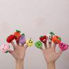 1 Set Role Play Tell Story Cloth Doll Educational Toy Cartoon Animal Family Finger Puppet Soft Plush Toys For Children Gift