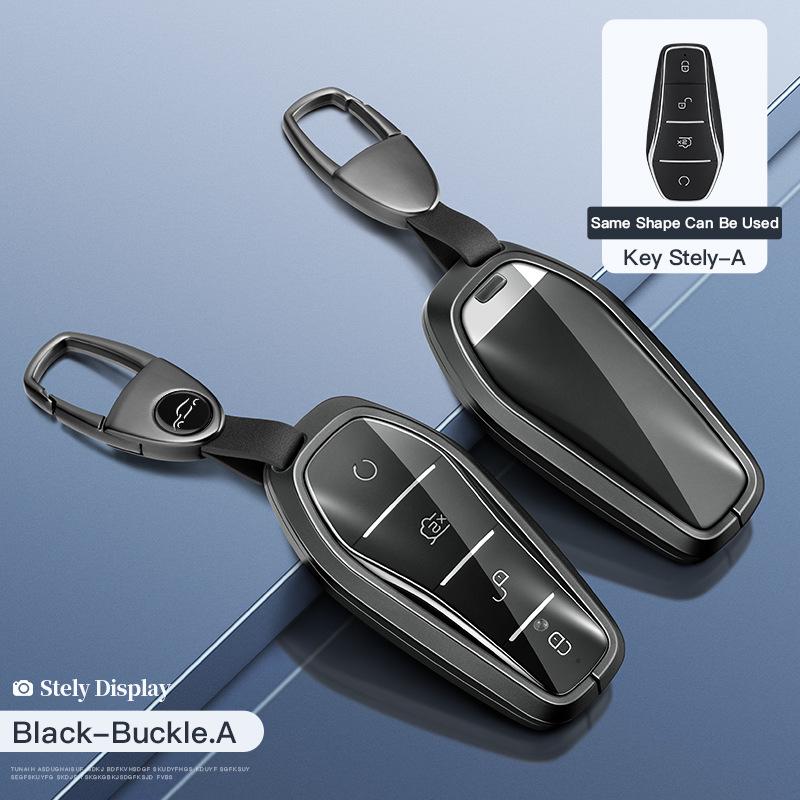 Чехол для ключей BYD для Tang DM/MAX, Song Pro, Qin PLUS, Yuan — полноразмерный автомобильный чехол с застежкой для трансграничной электронной коммерции.