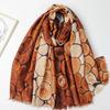 2024 Spring And Autumn Winter New Cotton And Hemp Long Thin Scarf Travel Versatile Sunscreen Warm Shawl For Women