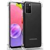 Protective Case - BOOLING - for Samsung Galaxy A03S - Soft Silicone - Reinforced 4 Corners - Transparent