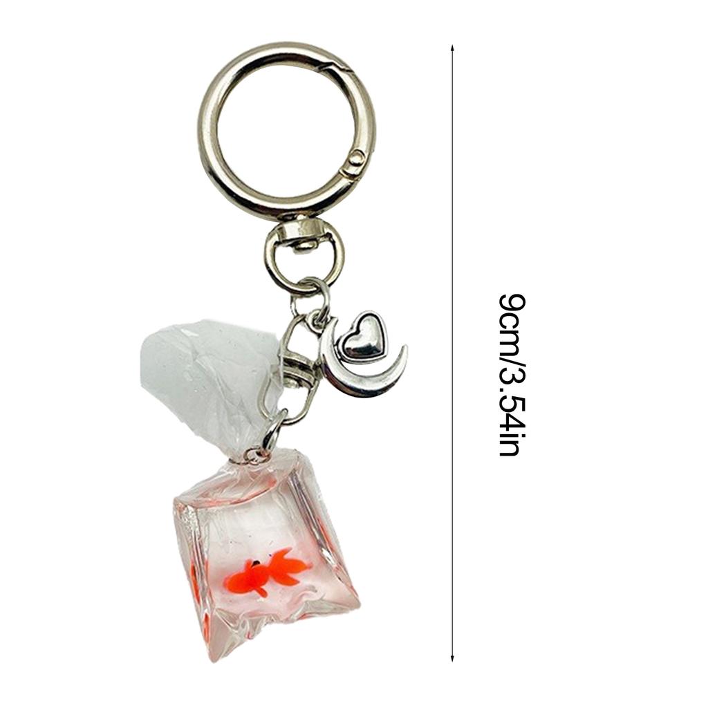 Уникальный шарм с милым кулоном, уникальная сумка-рыба с водой, брелок, подвеска ручной работы, сумка, подвески, украшение