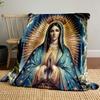 "Celestial Madonna in Blue Robe" print blanket soft and cozy perfect for the living room bed sofa or a nap,gift