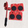 5Pcs/Set Furniture Mover Tool Set Compact Furniture Movers with Wheels Heavy Duty Appliance Rollers Furniture Slider Kit