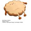 Bread Toast Cushion Cute Stuffed Chair Pad Seat Cushion with Anti-Slip Bottom for Office Chairs Kitchen Chairs Bedroom Floor Sitting