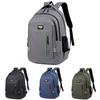 Big Capacity Travel Backpack With Striped Pattern And 16in Laptop Compartment For Students