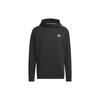 adidas Однотонная толстовка с капюшоном и длинным рукавом с принтом логотипа для мужчин Черная HY0971