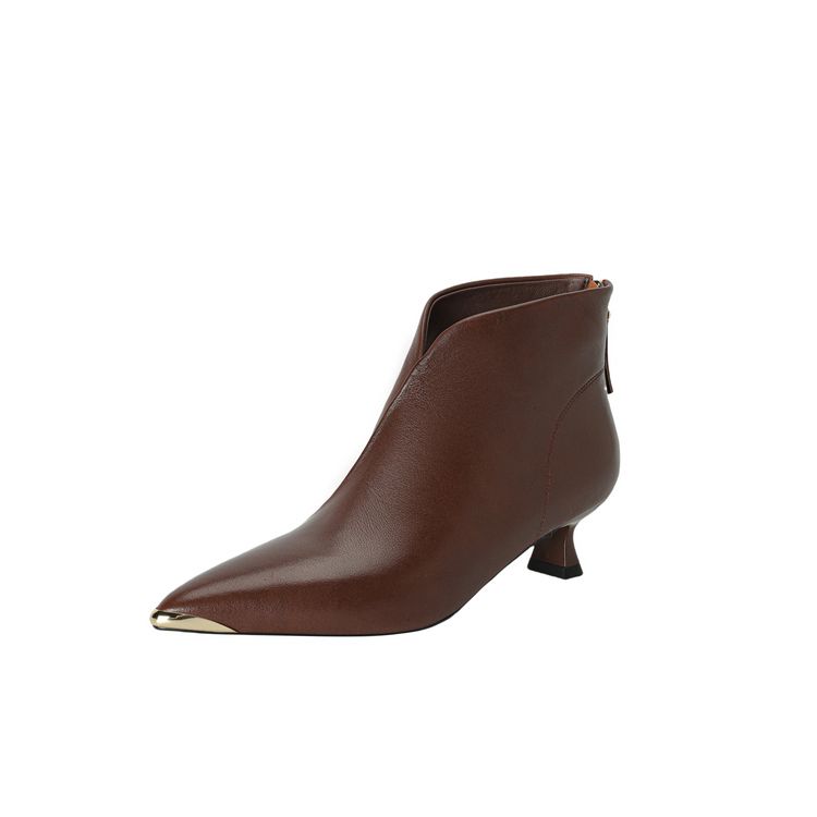 Модная новая зимняя обувь из натуральной кожи для женщин, с острым носком, ботильоны, Zaptos Mujer, модная повседневная обувь, женский каблук высотой 4 см/5,5 см