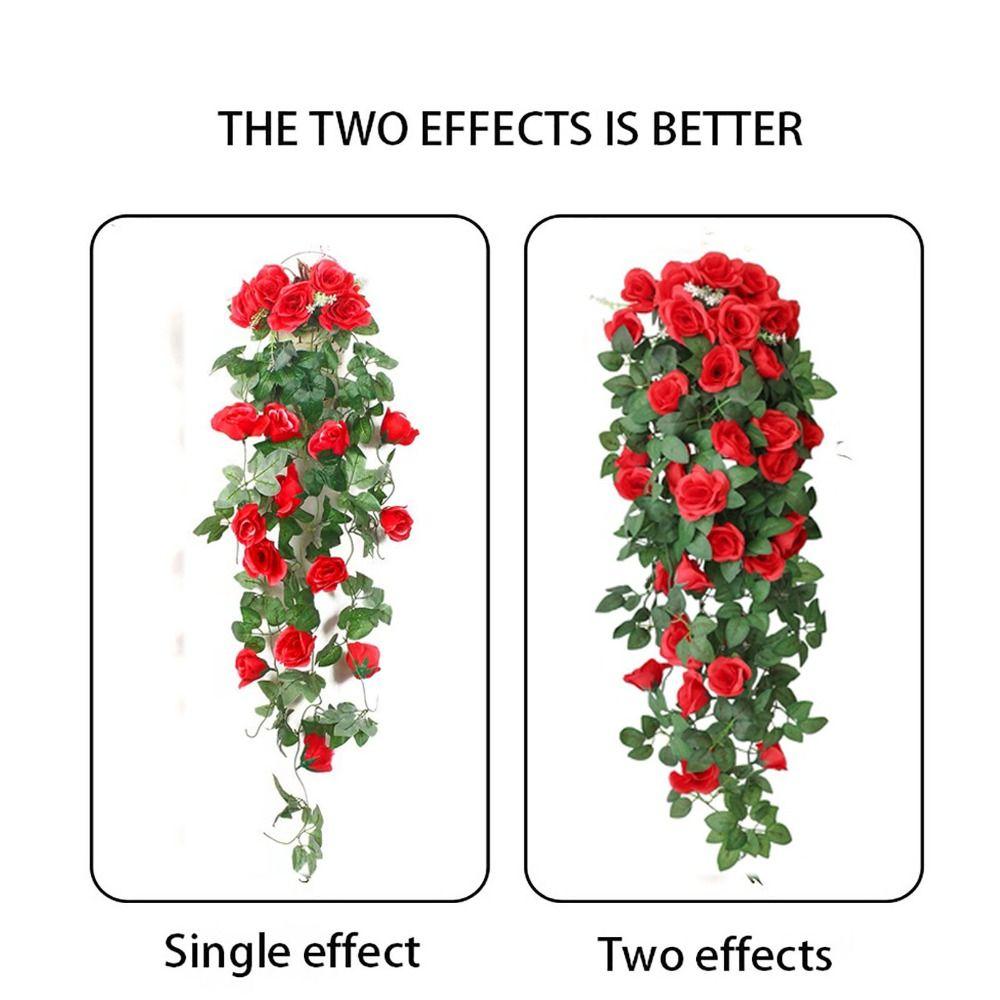 Свадебный дом Лоза Искусственные розы Цветы Садовый декор Искусственная лоза Растение Подвесной