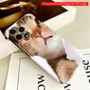 2DFlat Curious Tabby Cat Peeking Through Paper Hole All inclusive film hard iPhone case, compatible with iPhone 18 Pro Max 17 16 15 14 13 12 11