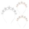 Стильная повязка на голову Blingbling Звезда Обруч для волос Свадебное украшение для головы Сверкающий Кристалл