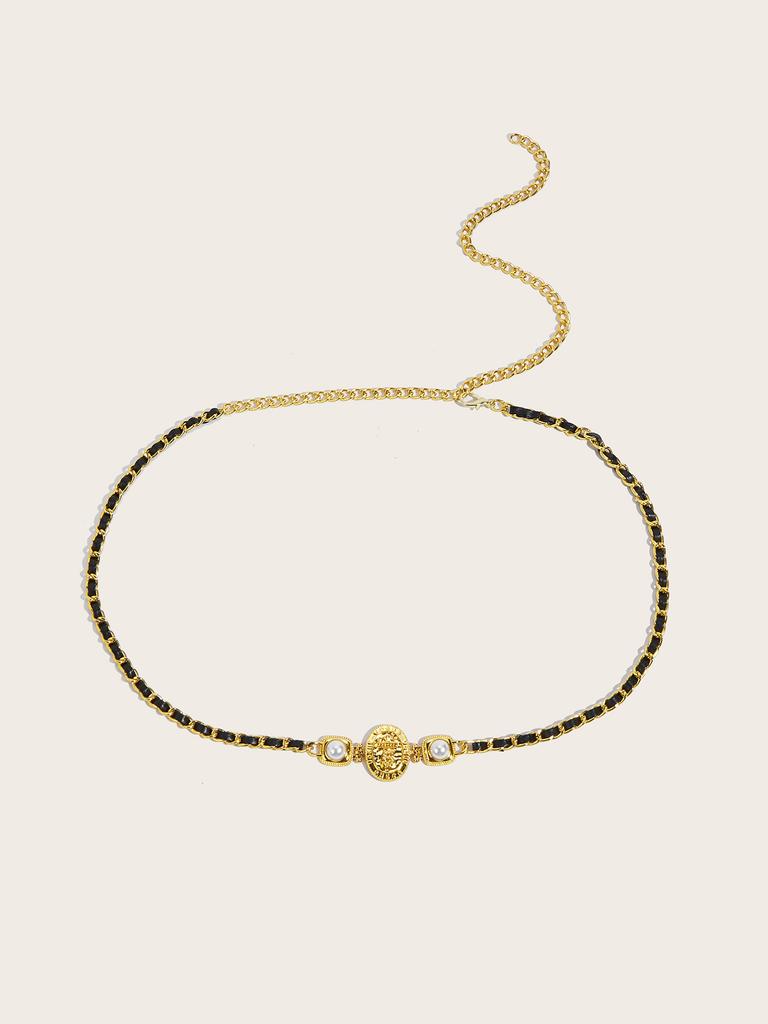 Xiaoxiangfeng Metal Waist Chain Women'S Tide With Skirt Decorative Suit Thin Belt Chain Waist Seal