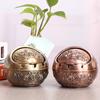Metal Ashtray Smoking Windproof Vintage Lid Ornament Retro Cigarette Metal Decorative Gadgets Cigarettes Accessories