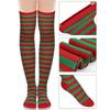 Green Elf Dress Christmas Elf Costume Velvet Xmas Suit New Cosplay Clothing  Adult Kids