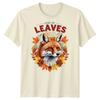 King Of Leaves Fox Autumn Leaves Seasons Unisexs Graphic TShirt