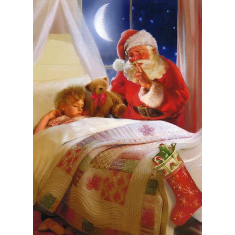 DIY мультфильм Санта-Клаус 5D алмазная живопись полная круглая дрель Алмазная вышивка Рождественский подарок наборы для вышивки крестом домашний декор