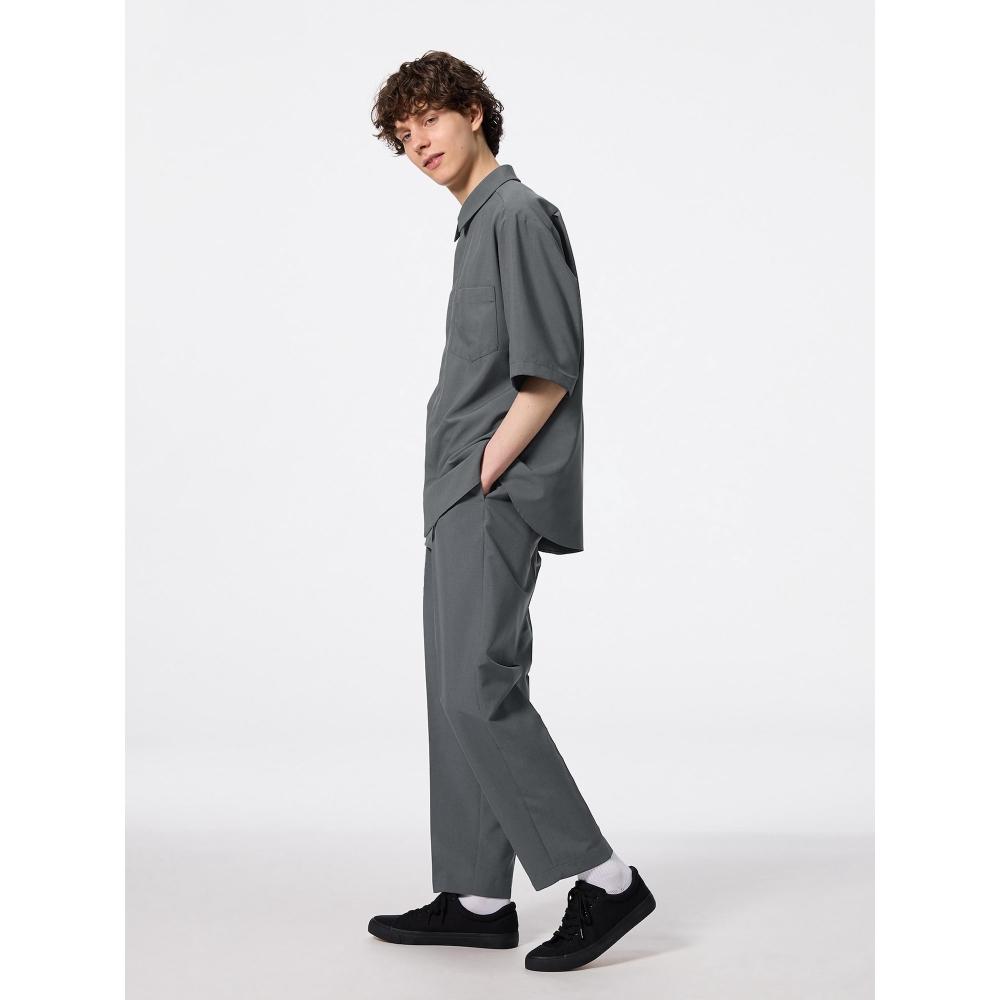 GU by Uniqlo Брюки Dry Tuck Wide Easy стандартной длины 67,5–71,5 см 