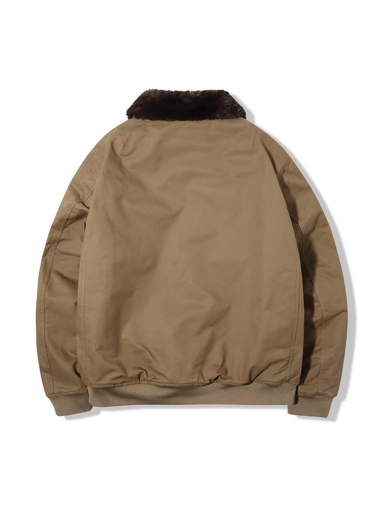 Куртка летная армейская B15, военная куртка, верхняя одежда, военная защита от холода [NNNORMEN] B-15, мужская, хаки, XL