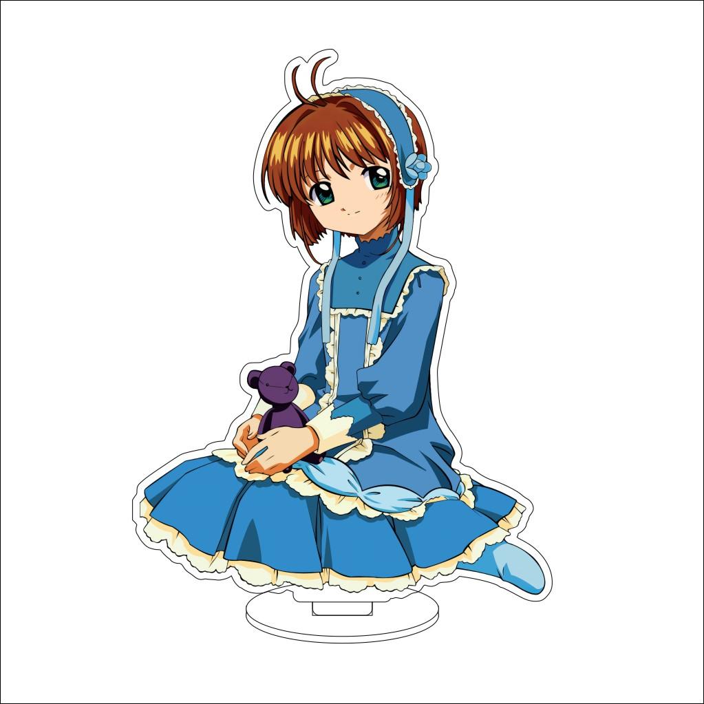 16 см Аниме Cardcaptor Sakura Косплей Акриловая подставка Украшения КИНОМОТО ТОУЯ/ДАЙДОУДЗИ ТОМОЁ Фигурка-подставка Хэллоуинские подарки
