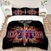 Набор из 3 предметов с принтом LED ZEPPELIN, 1 пододеяльник + 2 наволочки (Без вкладыша), Постельное белье для всех сезонов, Постельное белье, Декор спальни yy250922021
