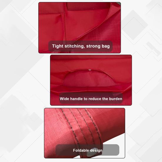 Складная сумка для покупок, большая вместимость, прочная, несущая, водонепроницаемая, многоразовая, складная, держатель для продуктовой сумки