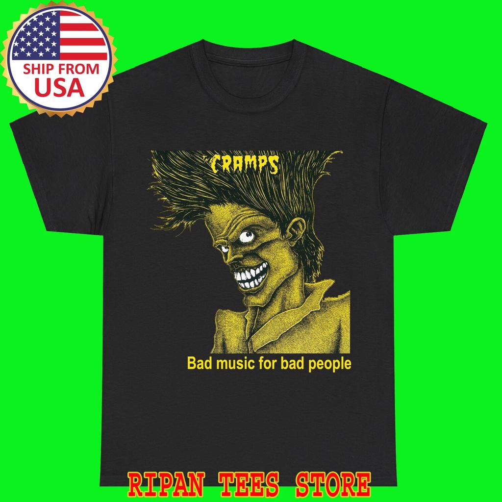 THE CRAMPS Bad Music for Bad People Black Size S - 5XL