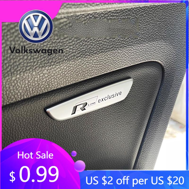 2026 Hot Sticker Metal for Volkswagen VW R Line 4MOTION Logo Passat Tiguan Polo Golf Touran Jetta Car Door Panel Sticker Fender