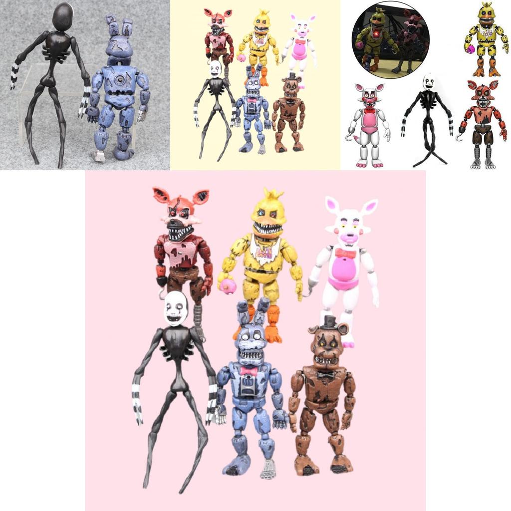 Набор из 6 кукол Midnight Toys для самостоятельной сборки, коллекционные куклы, фигурки для украшения торта