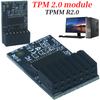 Для компьютера Asus TPM-M R2.0 LPC 14-контактный TPM-M R2.0 Аппаратный чип безопасности 15x25 мм Модуль TPM-M R2.0 для материнских плат Asus