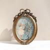 Vintage Photo Frame Golden Desktop Ornament Gift Tabletop Decor  For Bedroom Study Living Room