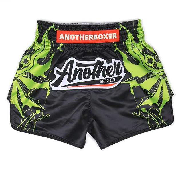 Muay Thai MMA UFC Martial Arts Shorts Pants Kickboxing Boxing Fight Unisex Men Women Kid Trunk Quick Dry Print Elastic Polyester Training