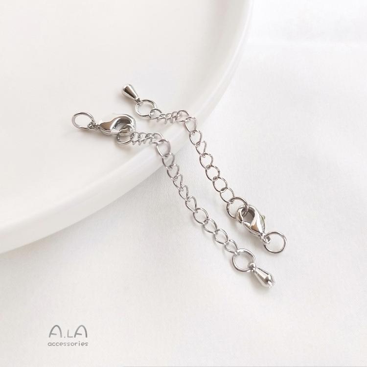 Удлинитель золотой цепочки 18 карат: Браслет/Ожерелье с сохранением цвета в белом, розовом или настоящем золоте - Аксессуар для изготовления украшений своими руками