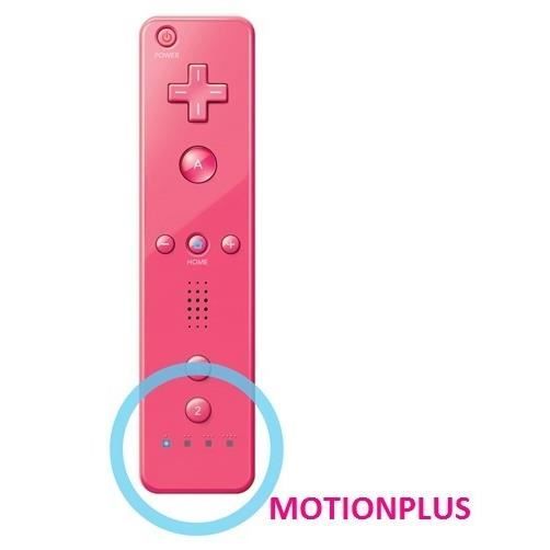 Manette de jeu - Wii - Motion Plus Compatible - Rose - Sans fil - Nunchuck inclus