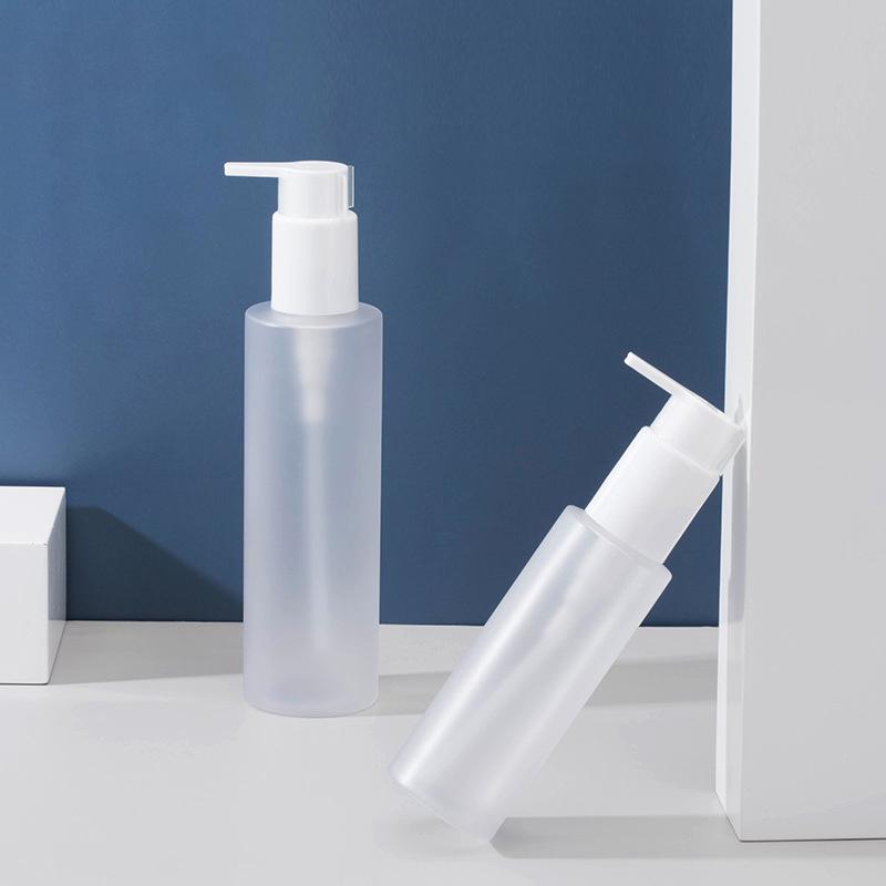 100 мл 200 мл Бутылка для лосьона с плоским плечом, пустая бутылка с помпой-дозатором для лосьона, дорожный диспенсер, косметический контейнер