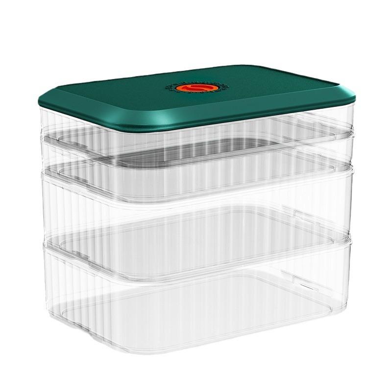 Dumpling Freezer Box - Fresh-Keeping and Quick-Freezing Storage for Wontons, Dumplings & Noodles