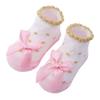 Cotton Baby Socks 0-6 Months Anklet Socks Cute Striped Lace Trim Socks