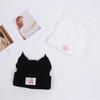 Cute Double-layer Loverboy Cat Ear Knit Hat Hooded Cap Warm Knitted Cap Soft Hip-hop Personality Ear Protection Hat Unisex