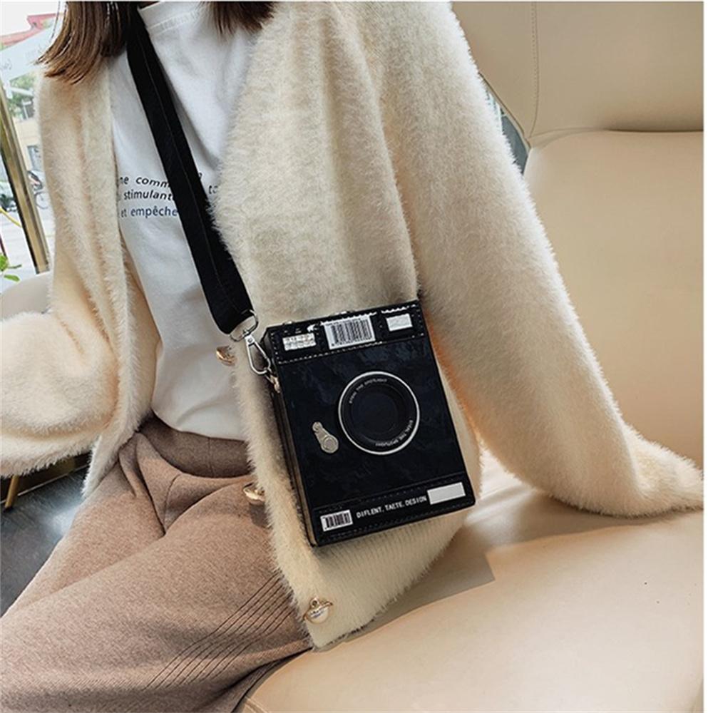 Повседневная модная индивидуальная креативная сумка через плечо с широким ремнем для фотоаппарата, маленькая квадратная сумка, простая модная сумка через плечо на одно плечо