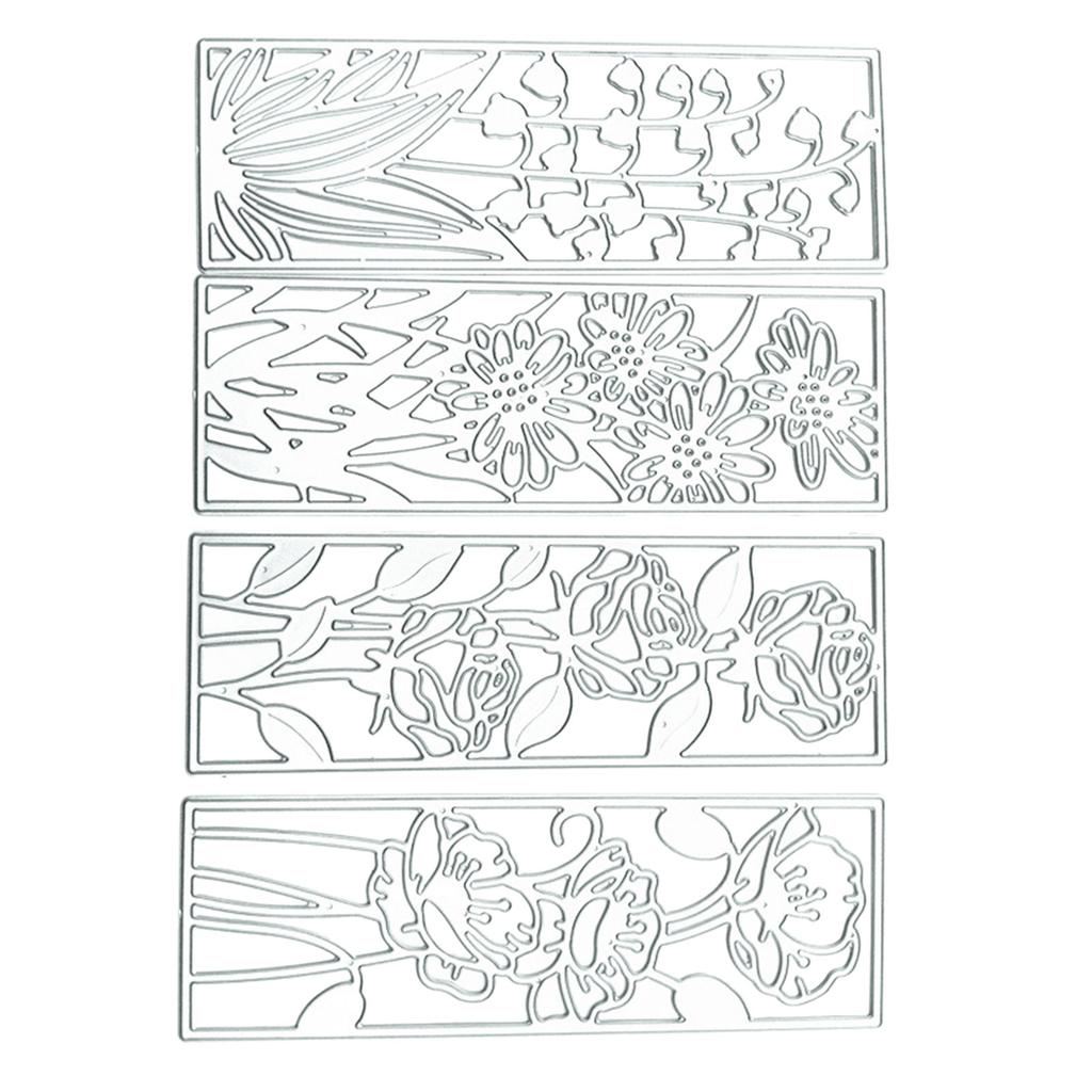 Цветочные вырубные штампы, цветочные тисненые вырубные штампы, шаблоны для изготовления открыток, скрапбукинга, DIY бумажного ремесла, фотоальбома